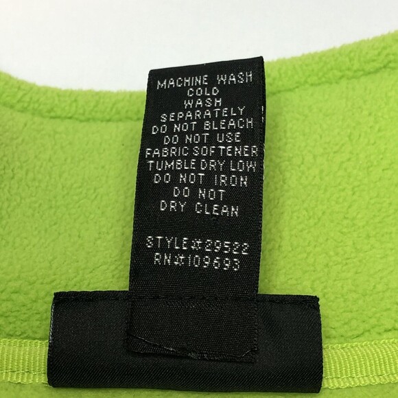 Athleta Fleece Jacket Women's Sz L/XL LIME Green Fitted Full Zip Stripe Accent - Picture 3 of 9